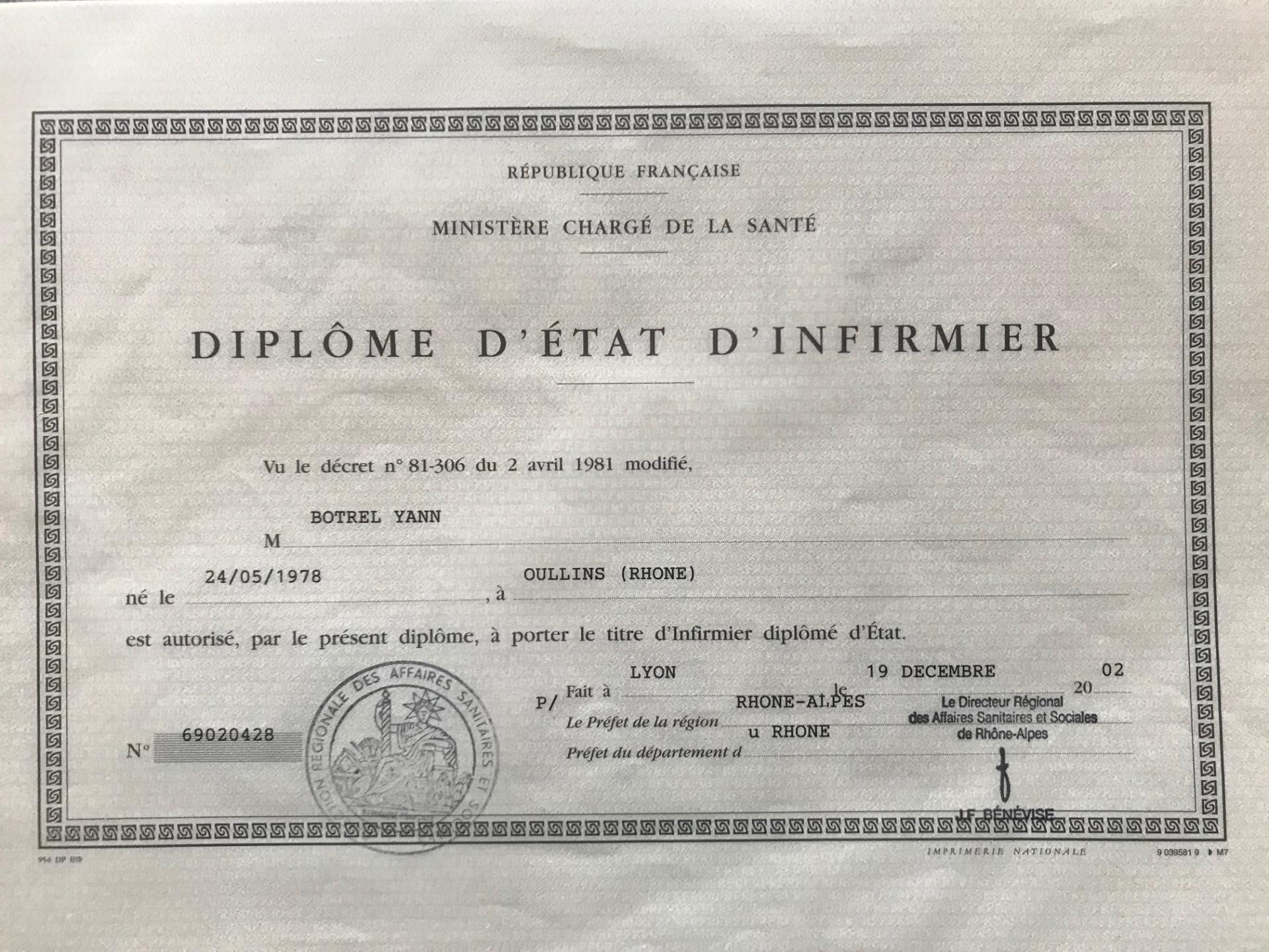 Diplôme d'Etat d'Infirmier